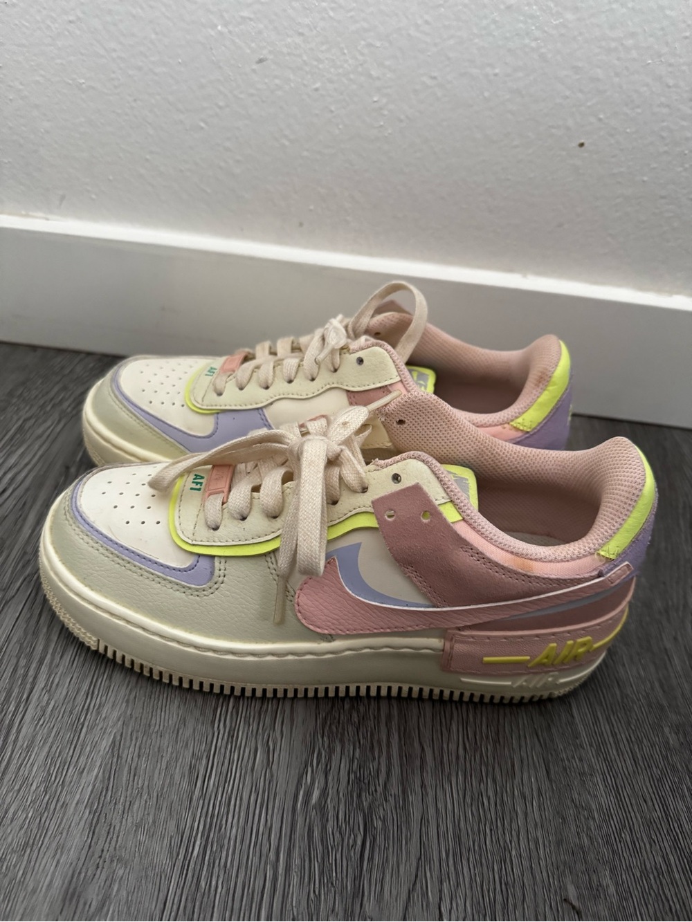 Nike Air Force 1 Shadow Sneaker in Cashmere Size 7 - Picture 4 of 12
